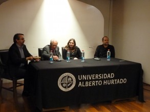 La exhibición del documental Habeas Corpus se realizó en la Sala de Litigación de la Facultad de Derecho. 