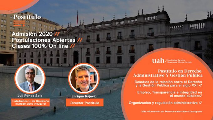 Postítulo en Derecho Administrativo y Gestión Pública