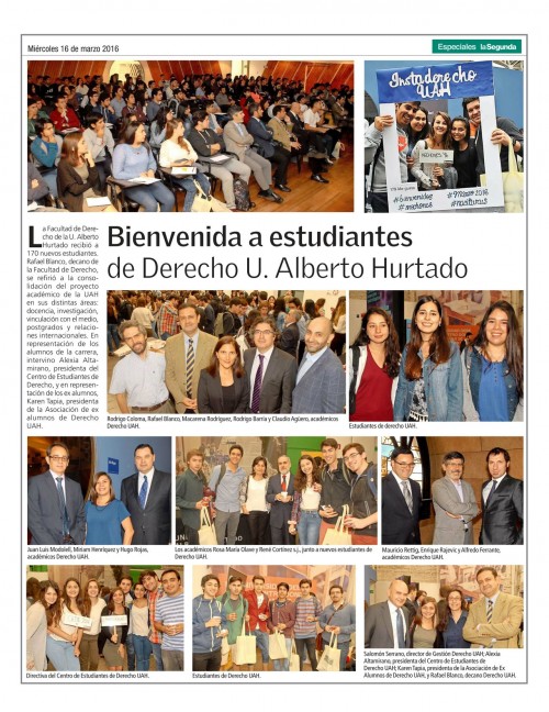 Bienvenida Alumnos 2016