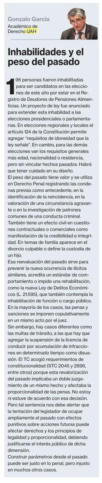 Columna de Gonzalo García